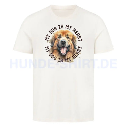 Premium T-Shirt "Owtscharka HEART" Natural Raw – hunde-shirt.de