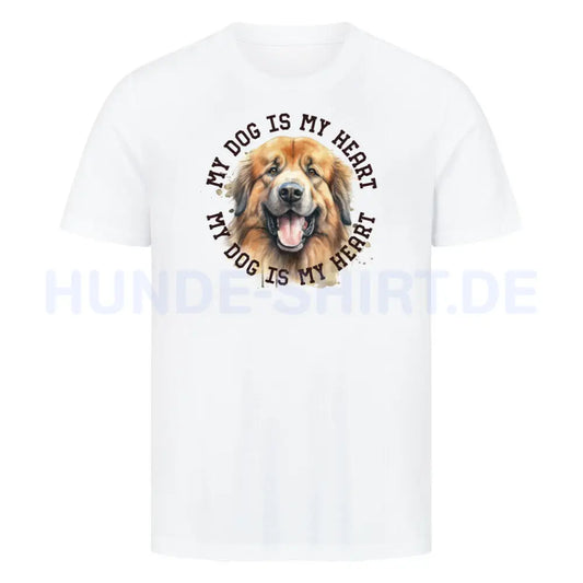 Premium T-Shirt "Owtscharka HEART" Weiß – hunde-shirt.de