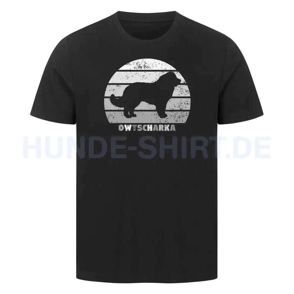 Premium T-Shirt "Owtscharka" Schwarz – hunde-shirt.de