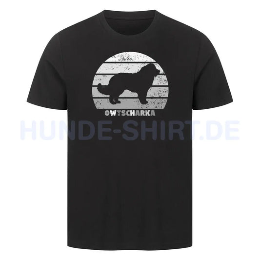 Premium T-Shirt "Owtscharka" Schwarz – hunde-shirt.de