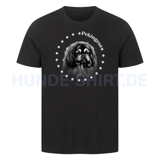 Premium T-Shirt "Pekingese R" Schwarz – hunde-shirt.de