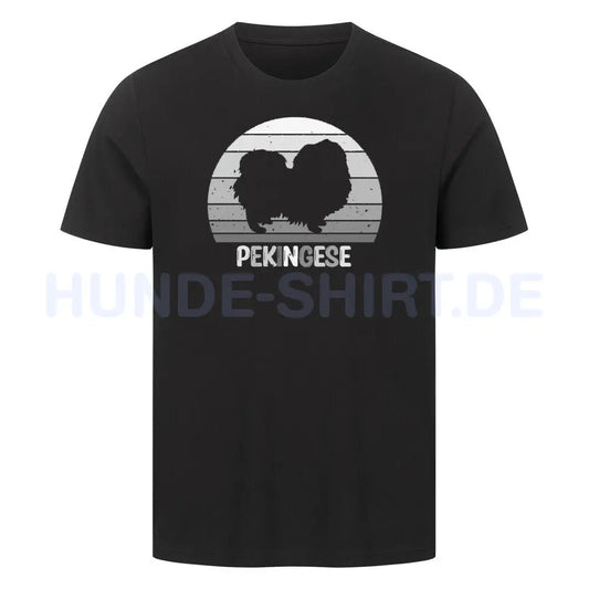 Premium T-Shirt "Pekingese" Schwarz – hunde-shirt.de