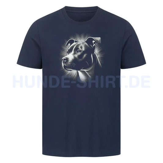 Premium T-Shirt "Pit Bull - Shine" French Navy – hunde-shirt.de