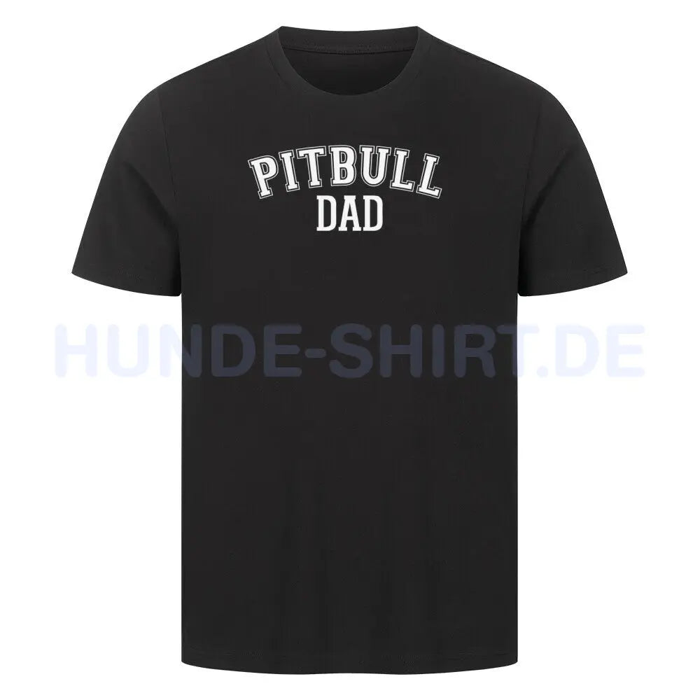 Premium T-Shirt "Pitbull - DAD" Schwarz – hunde-shirt.de