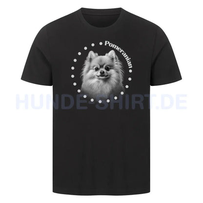 Premium T-Shirt "Pomeranian R" Schwarz – hunde-shirt.de