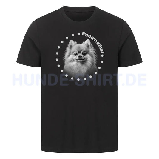 Premium T-Shirt "Pomeranian R" Schwarz – hunde-shirt.de