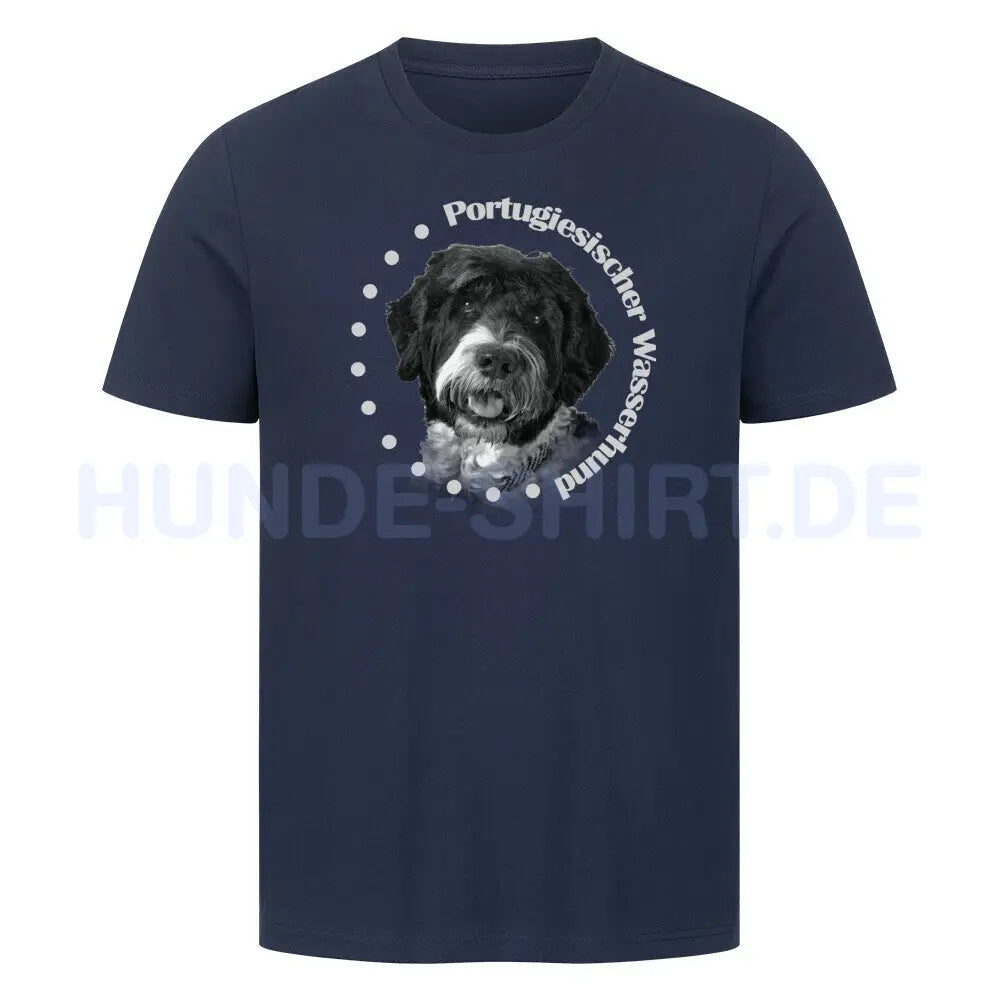 Premium T-Shirt "Portugiesischer Wasserhund R" French Navy – hunde-shirt.de