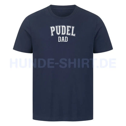 Premium T-Shirt "Pudel - DAD" French Navy – hunde-shirt.de