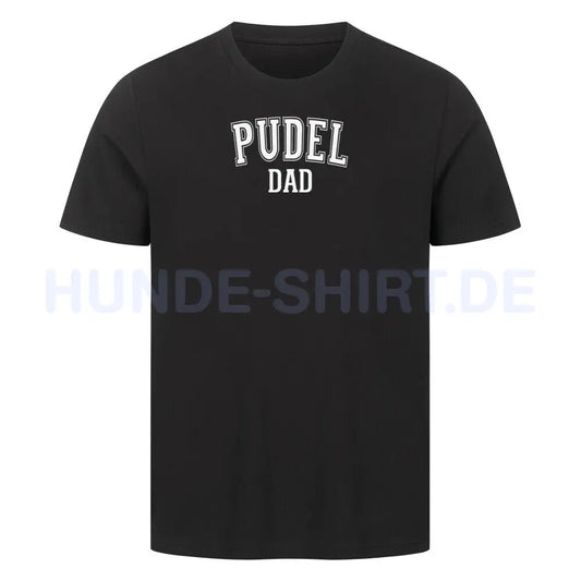 Premium T-Shirt "Pudel - DAD" Schwarz – hunde-shirt.de