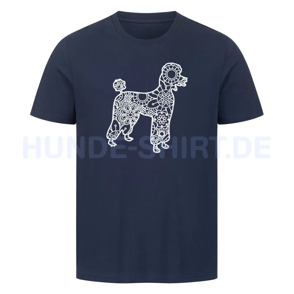 Premium T-Shirt "Pudel pur" French Navy – hunde-shirt.de