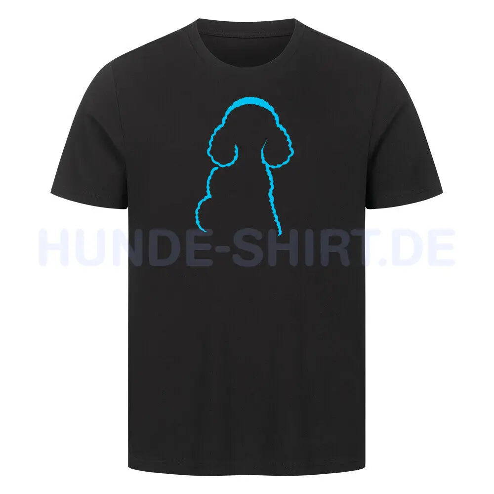 Premium T-Shirt "Pudel pur" Schwarz – hunde-shirt.de