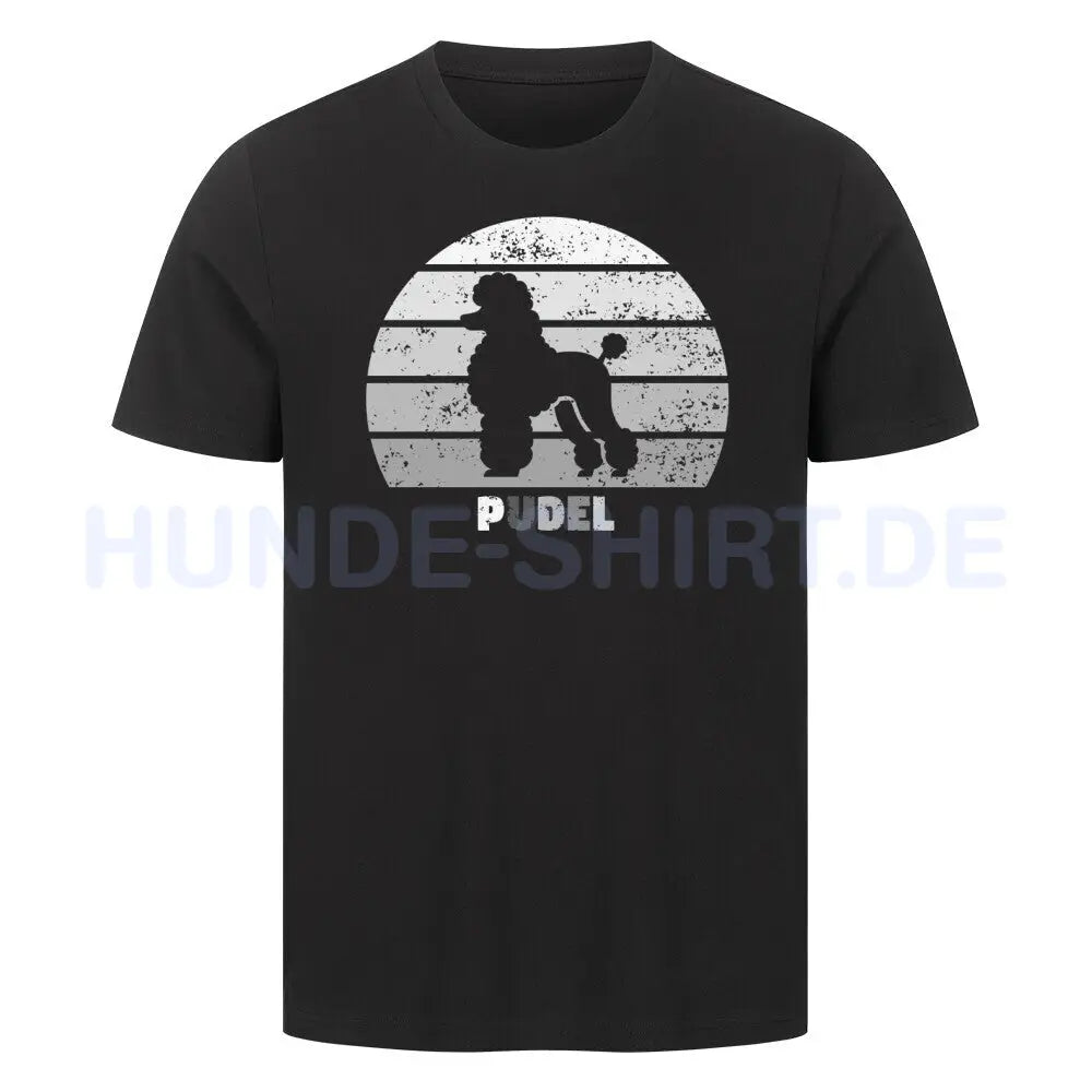 Premium T-Shirt "Pudel" Schwarz – hunde-shirt.de