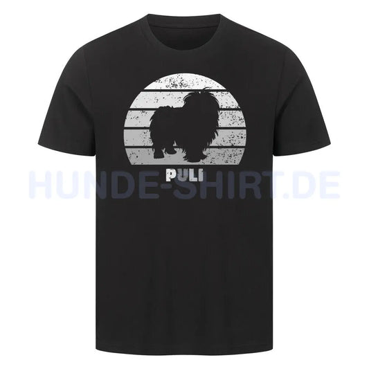 Premium T-Shirt "Puli" Schwarz – hunde-shirt.de