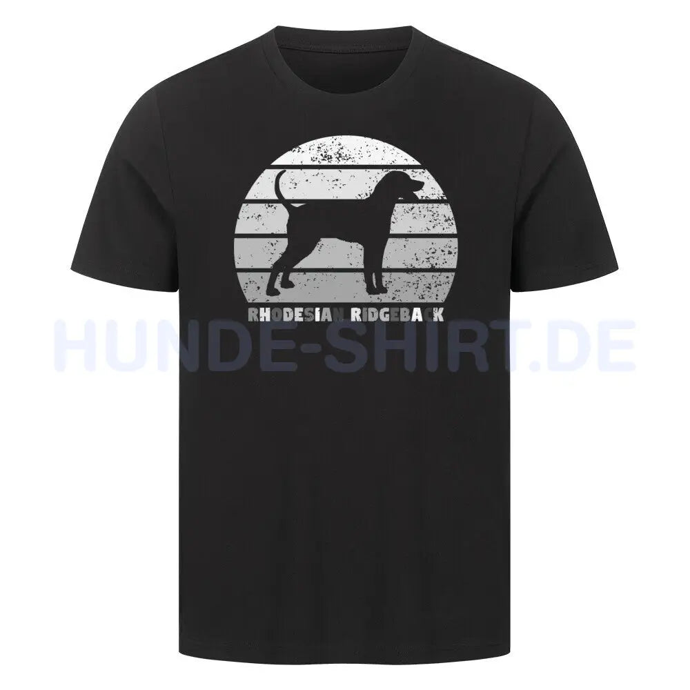 Premium T-Shirt "Rhodesian Ridgeback" Schwarz – hunde-shirt.de