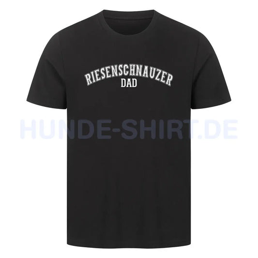 Premium T-Shirt "Riesenschnauzer - DAD" Schwarz – hunde-shirt.de