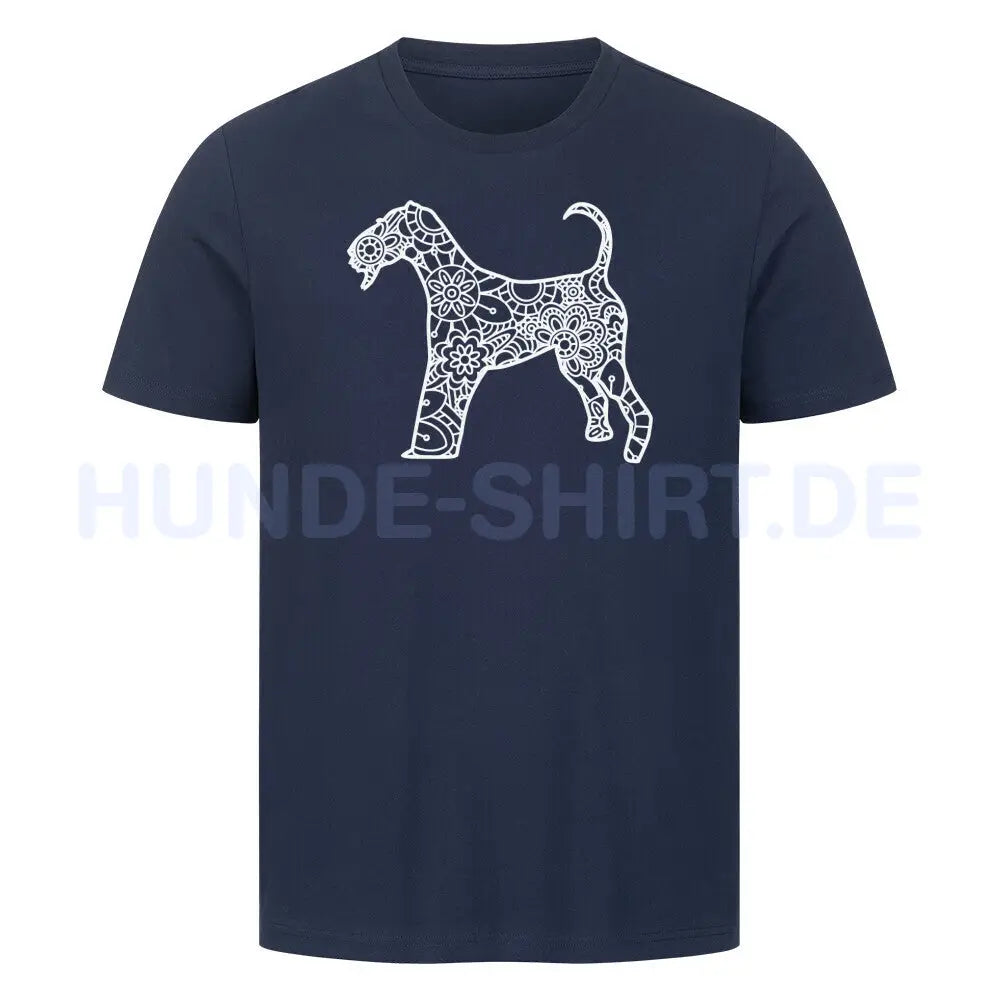 Premium T-Shirt "Riesenschnauzer pur" French Navy – hunde-shirt.de