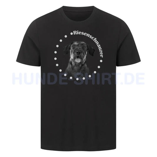 Premium T-Shirt "Riesenschnauzer R 2" Schwarz – hunde-shirt.de