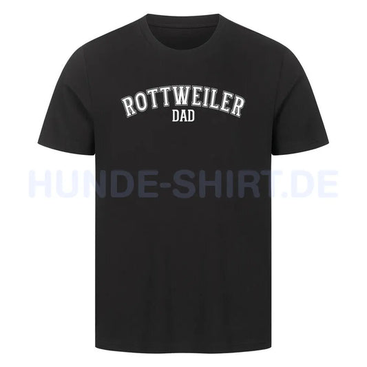 Premium T-Shirt "Rottweiler - DAD" Schwarz – hunde-shirt.de