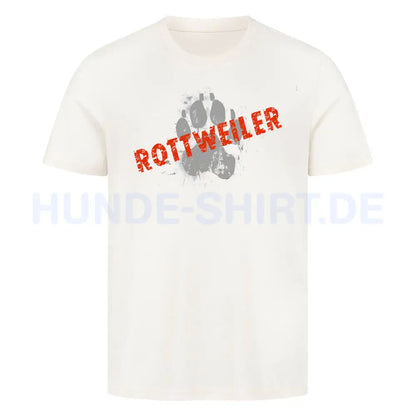 Premium T-Shirt "Rottweiler - PAW" Natural Raw – hunde-shirt.de