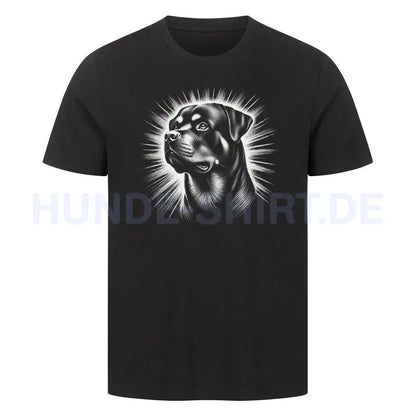 Premium T-Shirt "Rottweiler - Shine" Schwarz – hunde-shirt.de