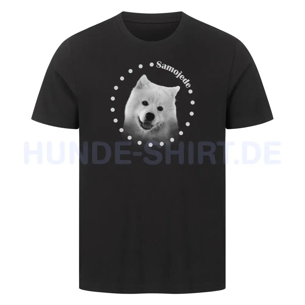 Premium T-Shirt "Samojede R" Schwarz – hunde-shirt.de