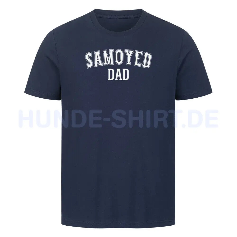 Premium T-Shirt "Samoyed - DAD" French Navy – hunde-shirt.de