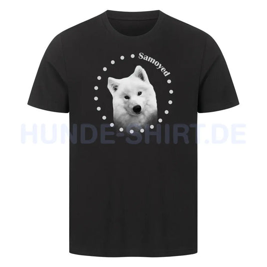 Premium T-Shirt "Samoyed R" Schwarz – hunde-shirt.de