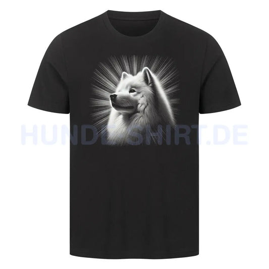 Premium T-Shirt "Samoyed - Shine" Schwarz – hunde-shirt.de