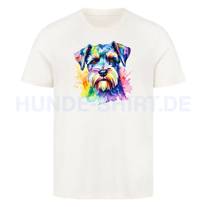 Premium T-Shirt "Schnauzer - Paint" Natural Raw – hunde-shirt.de