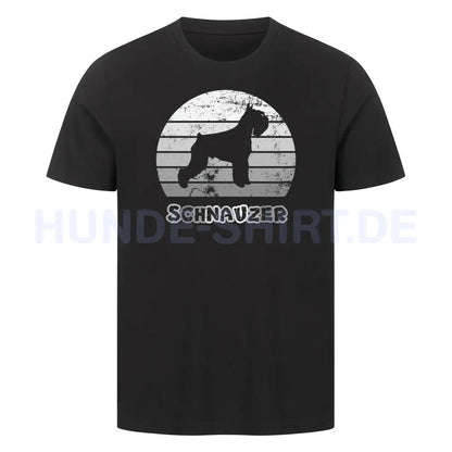 Premium T-Shirt "Schnauzer" Schwarz – hunde-shirt.de