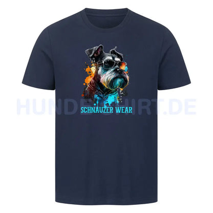 Premium T-Shirt "Schnauzer - Wear" French Navy – hunde-shirt.de