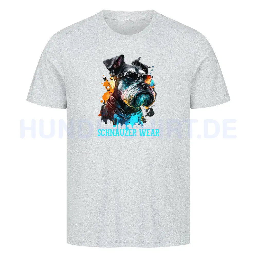 Premium T-Shirt "Schnauzer - Wear" Heather Grey – hunde-shirt.de