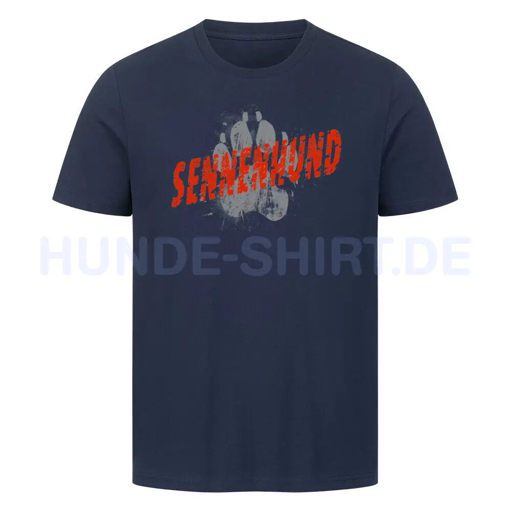 Premium T-Shirt "Sennenhund PAW" French Navy – hunde-shirt.de