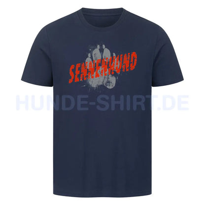 Premium T-Shirt "Sennenhund PAW" French Navy – hunde-shirt.de