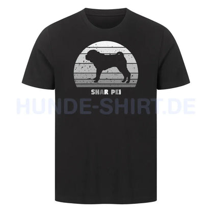 Premium T-Shirt "Shar Pei" Schwarz – hunde-shirt.de