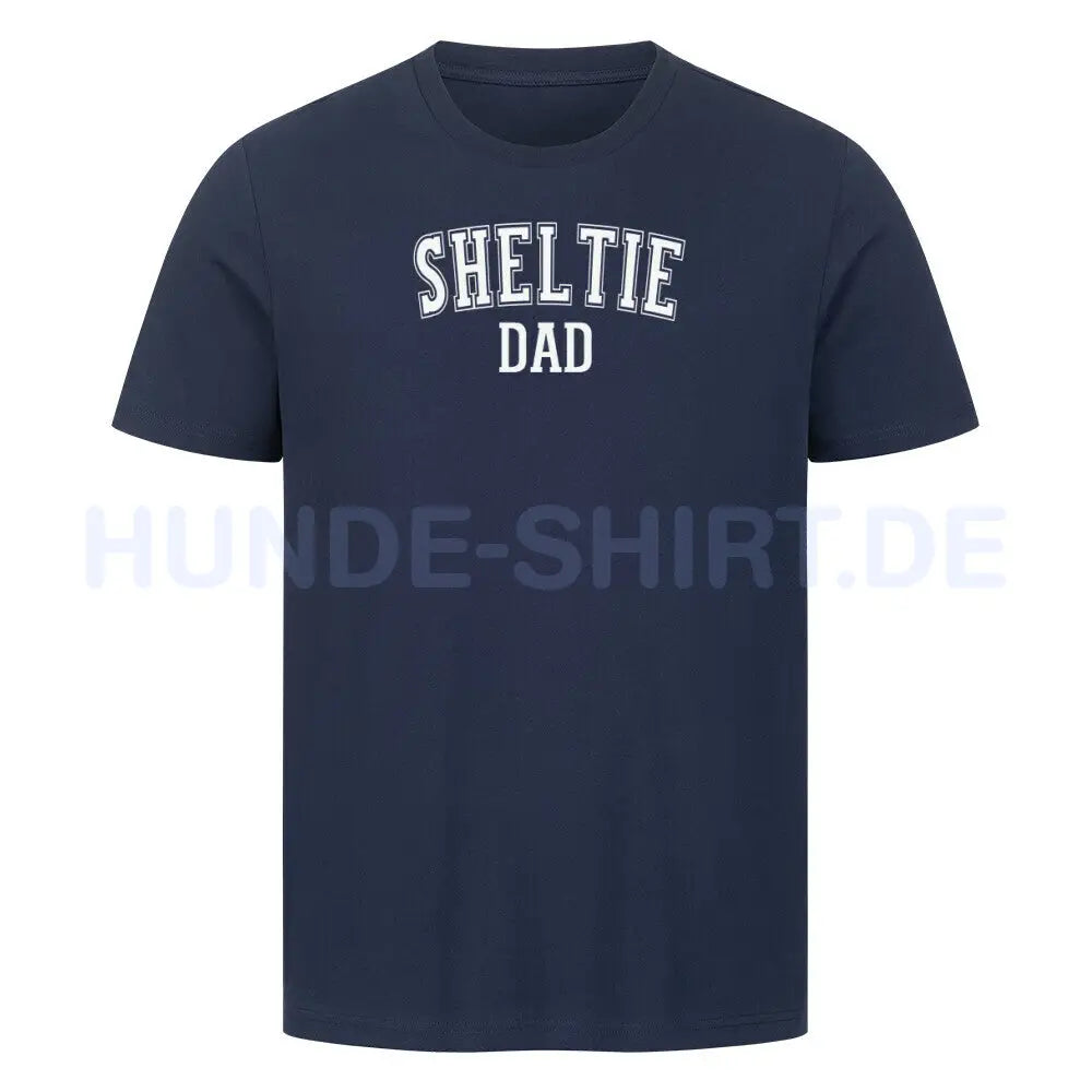 Premium T-Shirt "Sheltie - DAD" French Navy – hunde-shirt.de