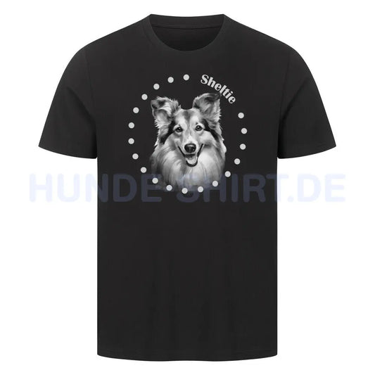 Premium T-Shirt "Sheltie R" Schwarz – hunde-shirt.de