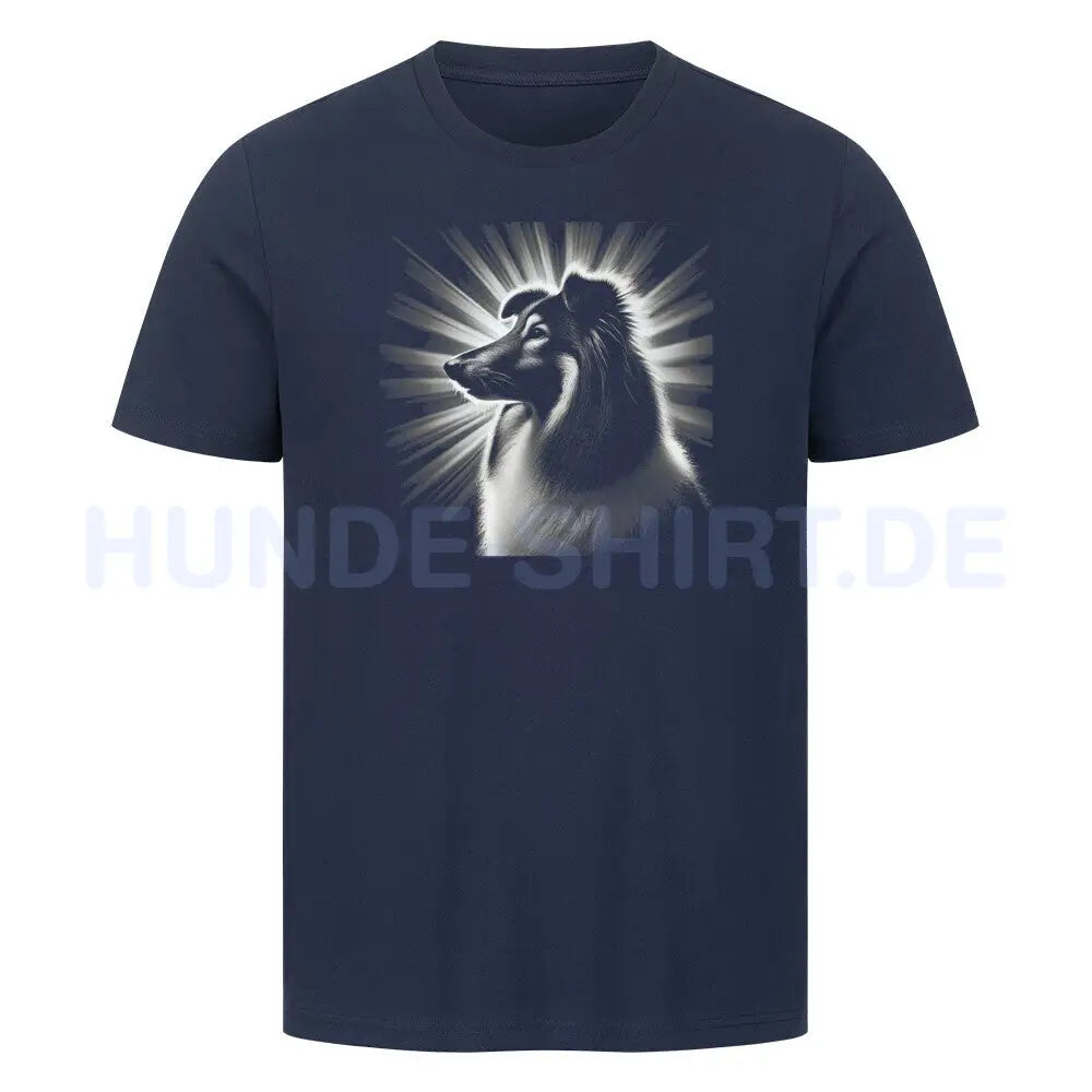 Premium T-Shirt "Sheltie - Shine" French Navy – hunde-shirt.de