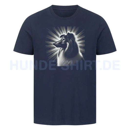 Premium T-Shirt "Sheltie - Shine" French Navy – hunde-shirt.de