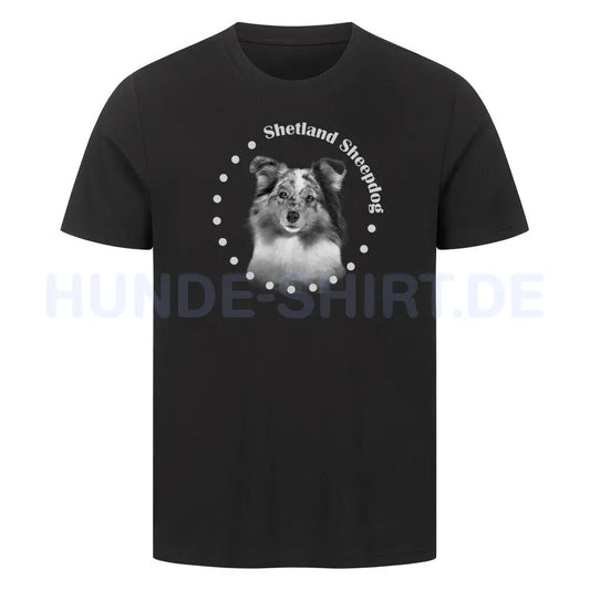 Premium T-Shirt "Shetland Sheepdog R" Schwarz – hunde-shirt.de