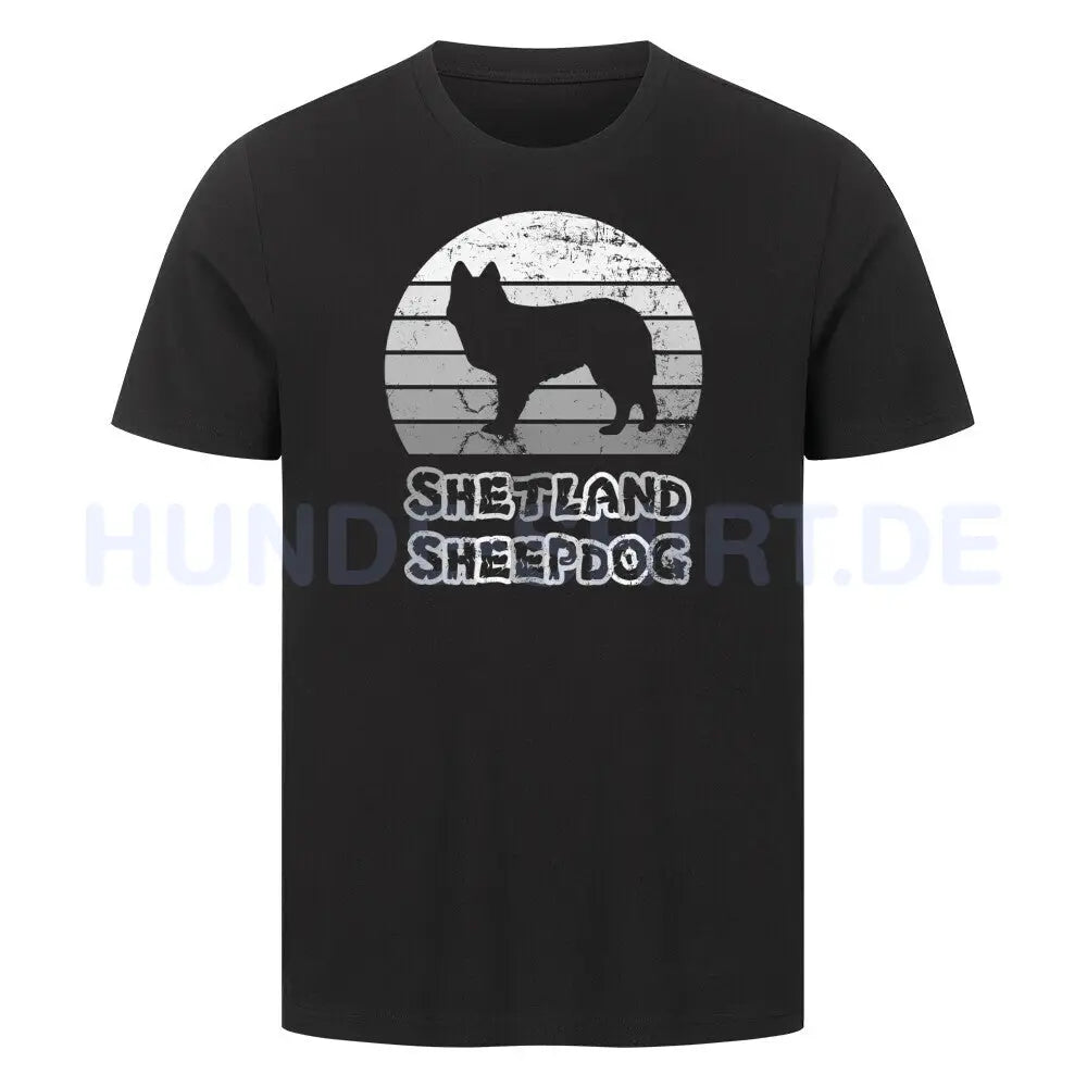 Premium T-Shirt "Shetland Sheepdog" Schwarz – hunde-shirt.de