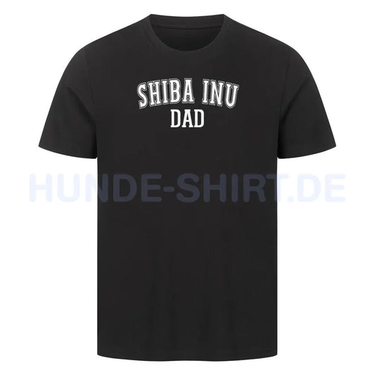 Premium T-Shirt "Shiba Inu - DAD" Schwarz – hunde-shirt.de