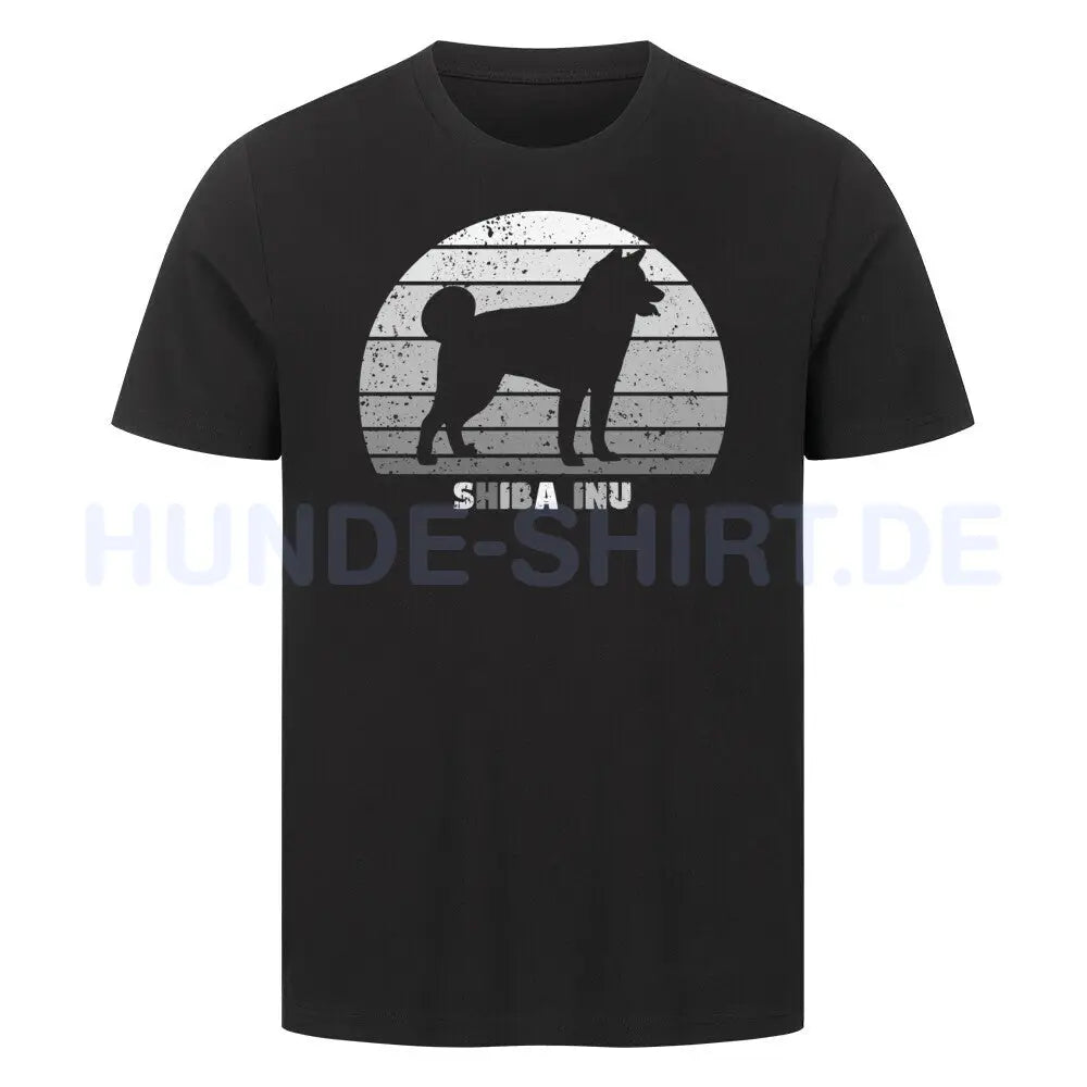 Premium T-Shirt "Shiba Inu" Schwarz – hunde-shirt.de