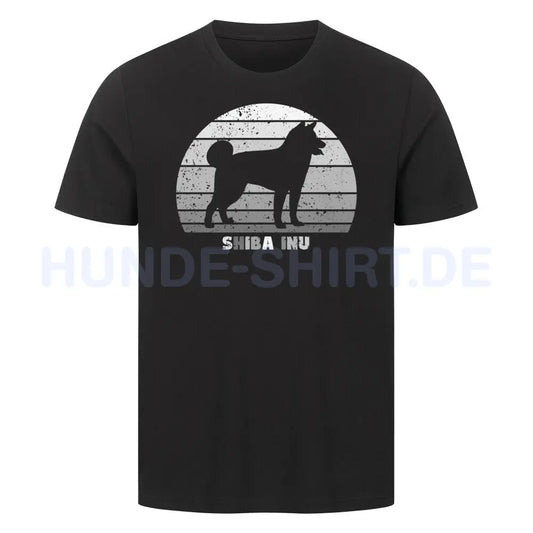 Premium T-Shirt "Shiba Inu" Schwarz – hunde-shirt.de