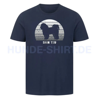 Premium T-Shirt "Shih Tzu" French Navy – hunde-shirt.de