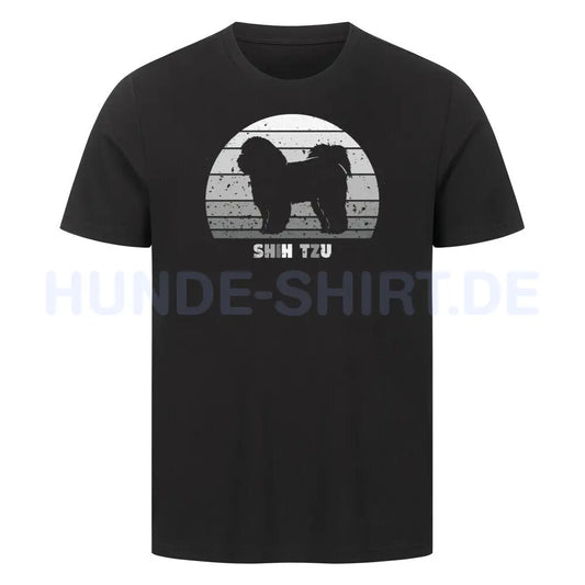 Premium T-Shirt "Shih Tzu" Schwarz – hunde-shirt.de