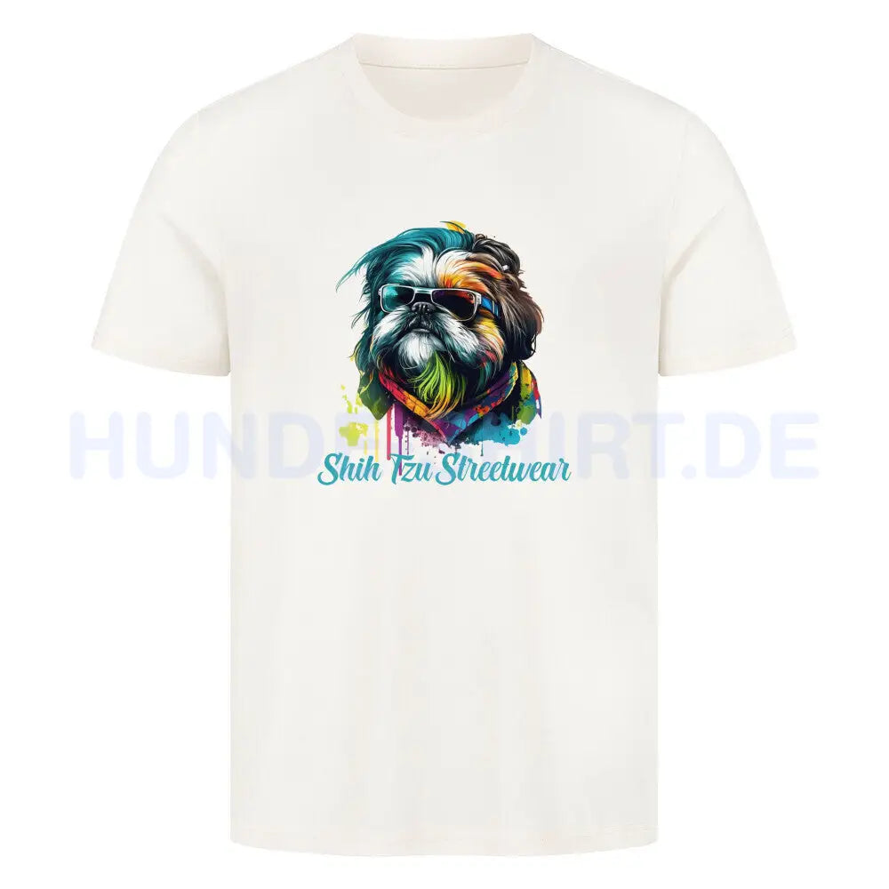 Premium T-Shirt "Shih Tzu - Streetwear" Natural Raw – hunde-shirt.de