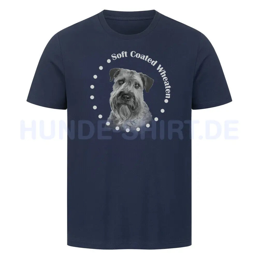 Premium T-Shirt "Soft Coated Wheaten R" French Navy – hunde-shirt.de