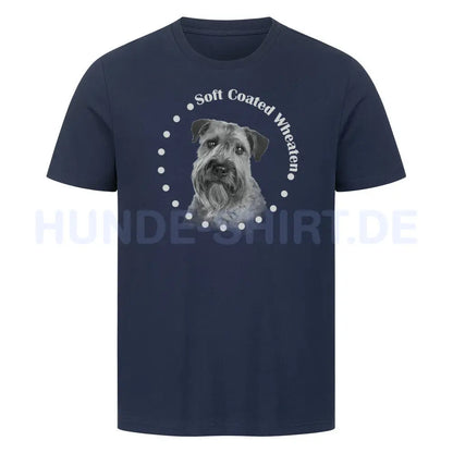 Premium T-Shirt "Soft Coated Wheaten R" French Navy – hunde-shirt.de