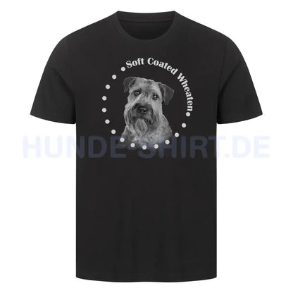 Premium T-Shirt "Soft Coated Wheaten R" Schwarz – hunde-shirt.de